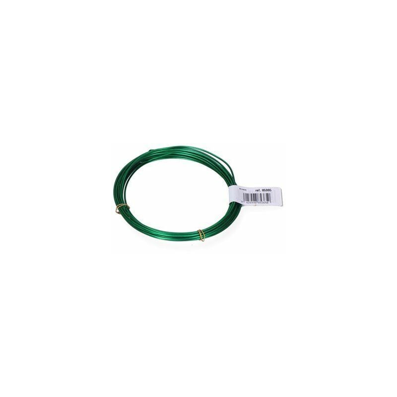 foto del prodotto confezione 1 unit . rotolo di filo di alluminio 1,5 mm 5 m verde
