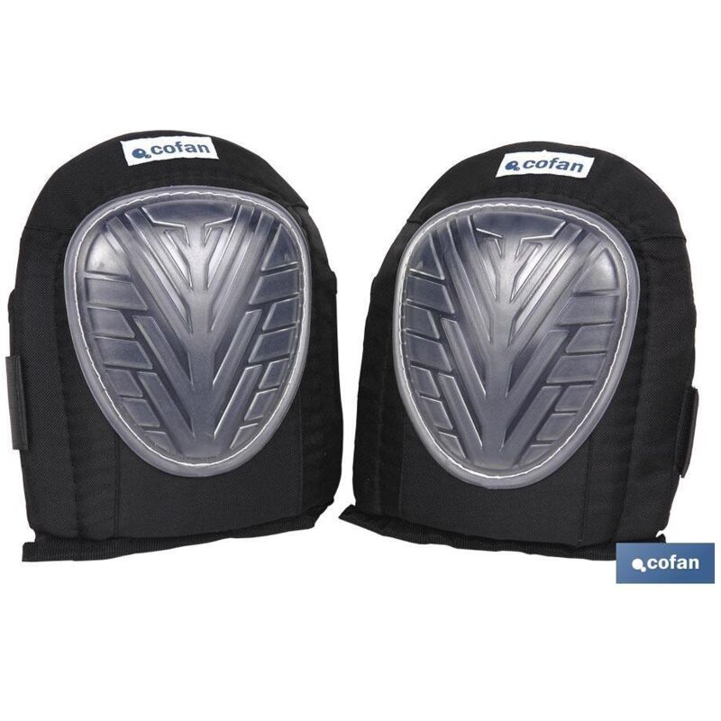 foto del prodotto confezione 2 ginocchiere in gel fascia elastica con velcro