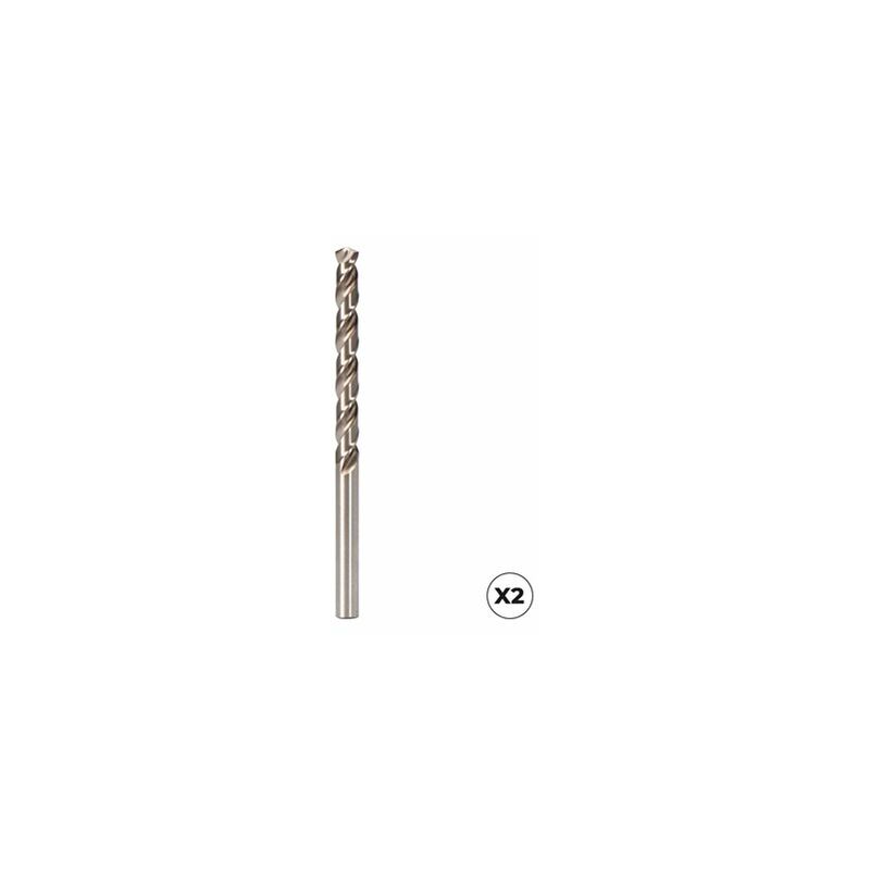 foto del prodotto confezione 2 punte cilindriche corte hsse din 338n inox 4,00 iz27449 koma tools izar