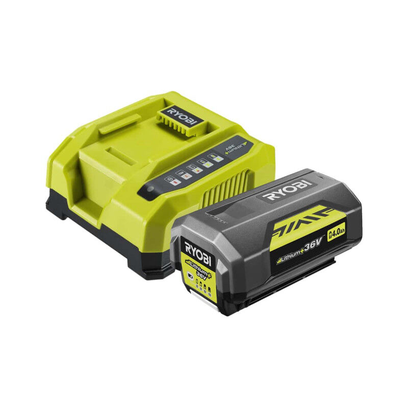 foto del prodotto confezione 36v lithiumplus tagliasiepi rht36c61r20s 2 batterie 36v lithiumplus 4.0ah 2.0 ah 1 caricabatterie ryobi