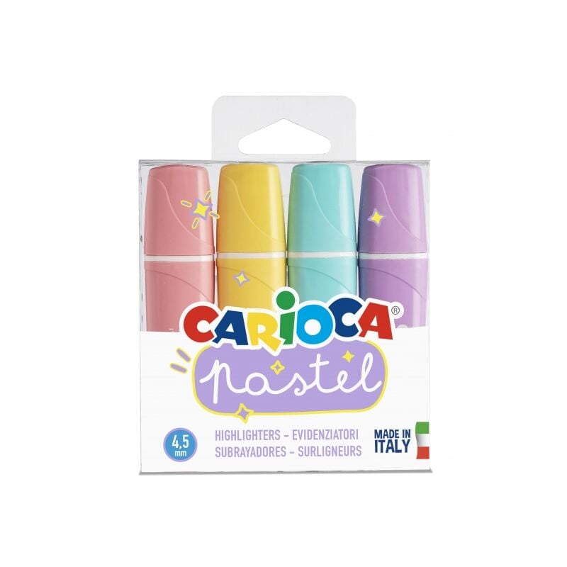foto del prodotto confezione 4 evidenziatore pastel memolight