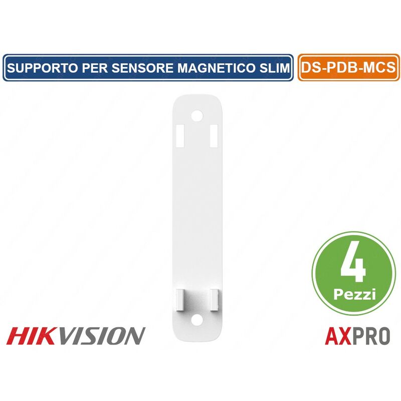 foto del prodotto confezione 4 pezzi adattatore supporto per sensore magnetico slim ax pro hikvision