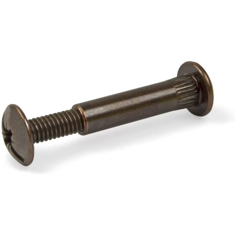 foto del prodotto confezione 4 pezzi distanziali 8mm lunghezza 30 70mm filetto m6 in ferro bronzato