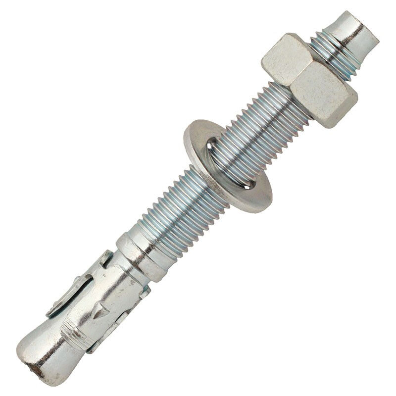 foto del prodotto confezione 50 bulloni di ancoraggio in acciaio zincato m8 x 165 x 115 mm scell it bz 08x165