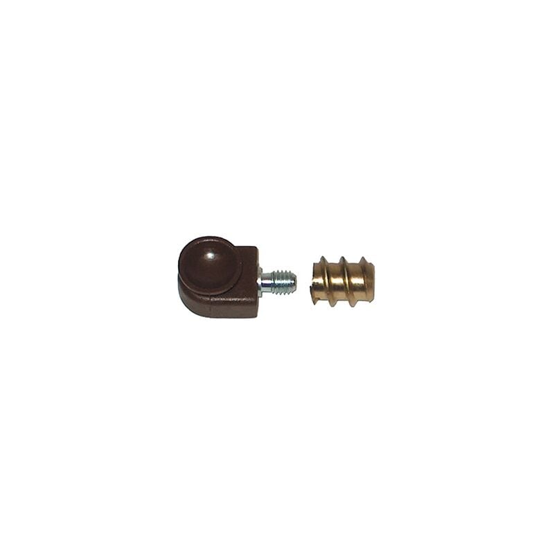 foto del prodotto confezione 8 pezzi sostegni a ventosatrasparente con bussola 10mm in ottone lucido