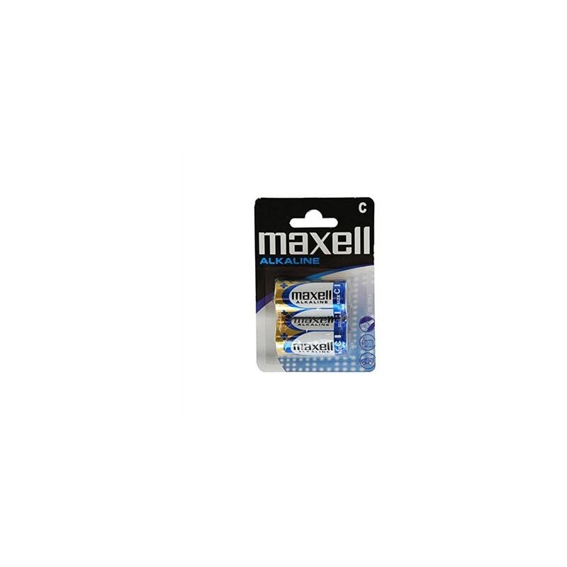 foto del prodotto confezione blister da 2 batterie alcaline maxell lr14