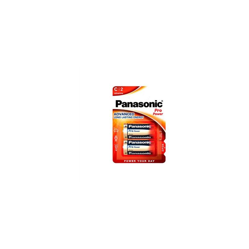 foto del prodotto confezione blister da 2 batterie alcaline panasonic lr14 pro power xtreme