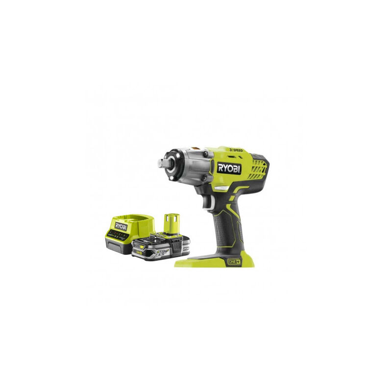 foto del prodotto confezione boulonneuse chocs 18v oneplus r18iw3-0 - 1 batteria 2,5ah - 1 caricatore rc18120-125 - ryobi