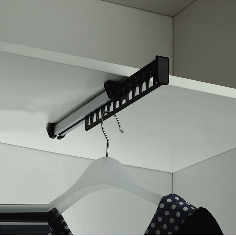foto del prodotto confezione da 1 appendiabiti armadio estraibile scorrevole per appendiabiti supporto appendiabiti per 12 grucce lunghezza 315 mm ymyny