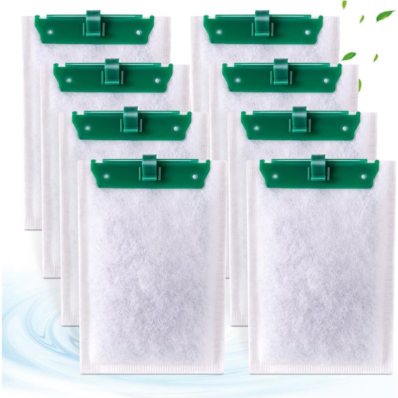 foto del prodotto confezione da 10 cartucce filtranti medie compatibili con i filtri tetra whisper bio bag. cartucce filtranti di ricambio medie per filtri whisper