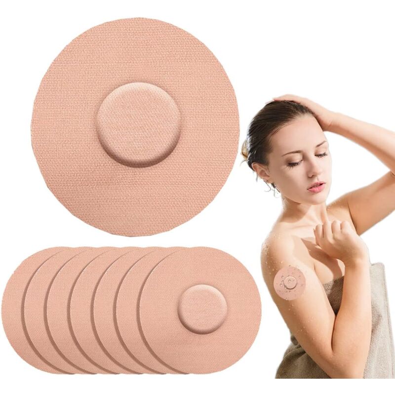 foto del prodotto confezione da 10 cerotti adesivi, copertura del sensore impermeabile e resistente al sudore per libre 1 2 3 compatibile con guardian 3, enlite,