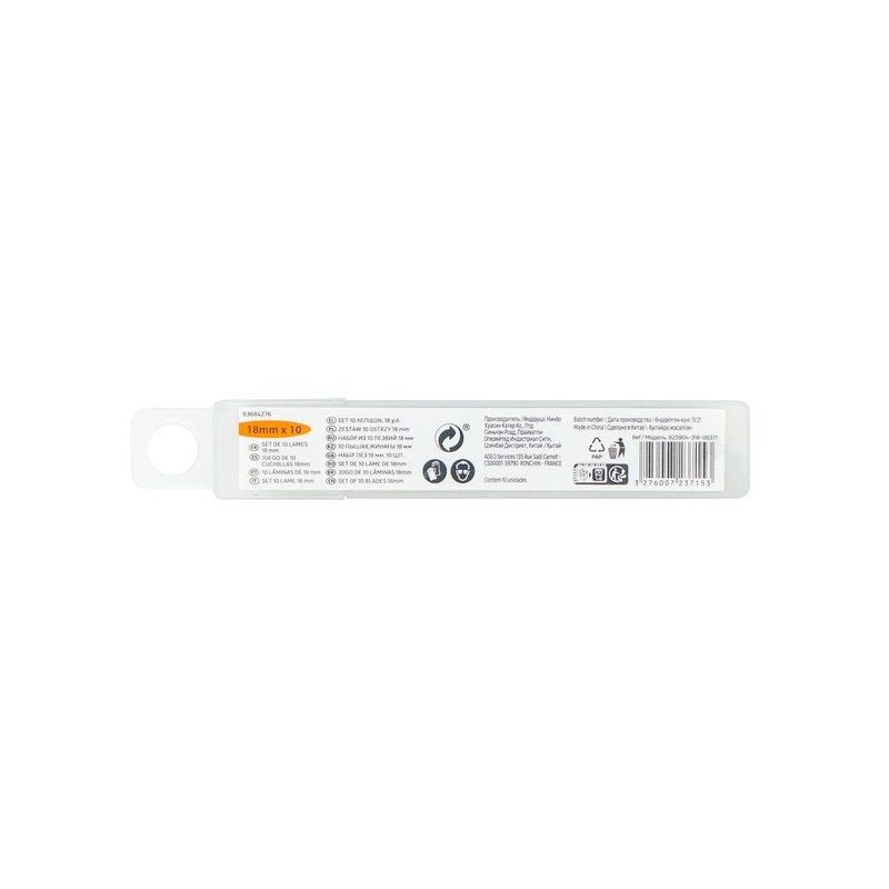foto del prodotto confezione da 10 lame da taglio dexter da 18 mm sans marque