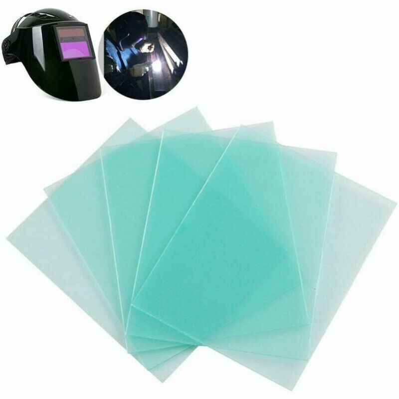 foto del prodotto confezione da 10 lenti di ricambio per casco da saldatura a luce variabile per saldatura industriale 110 x 90 mm
