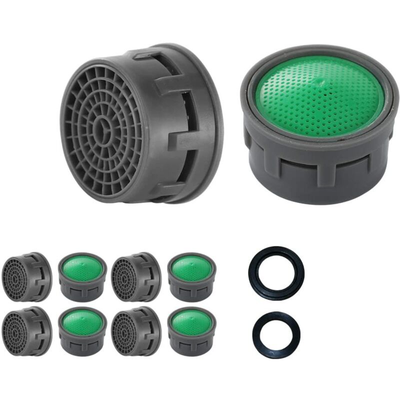 foto del prodotto confezione da 10 paraspruzzi per rubinetto da cucina bagno, filtro aeratore per rubinetto filtro da 21 mm