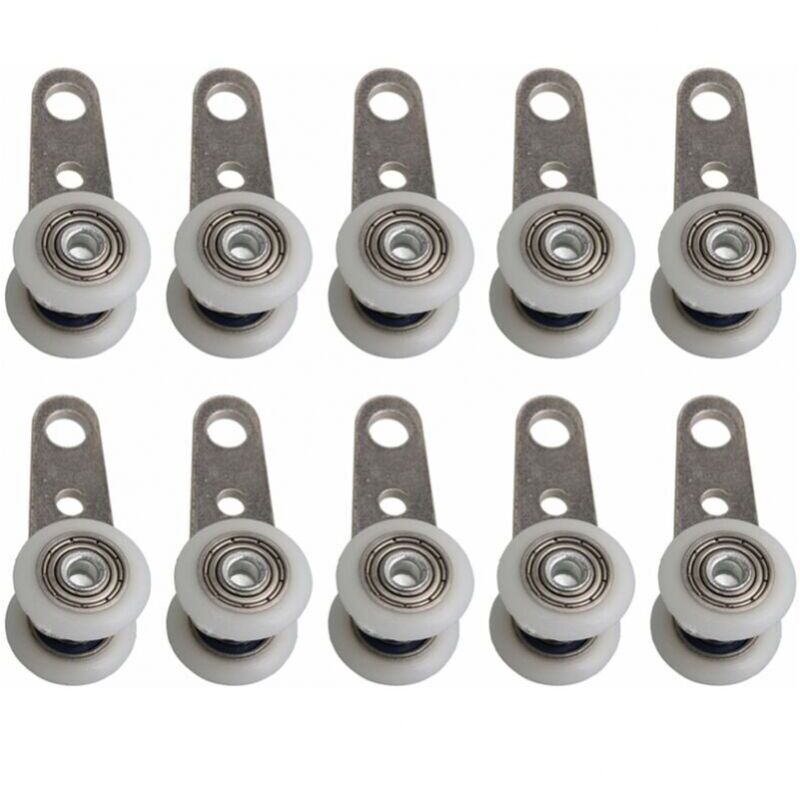 foto del prodotto confezione da 10 rulli per portefinestre o scorrevoli metallo e plastica 4,5 x 1,9 cm ymyny