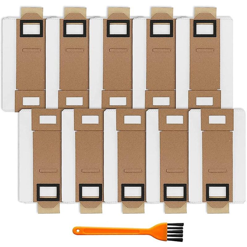 foto del prodotto confezione da 10 sacchetti di ricambio per aspirapolvere roborock s7 t7s t7s plus, sacchetto per la polvere