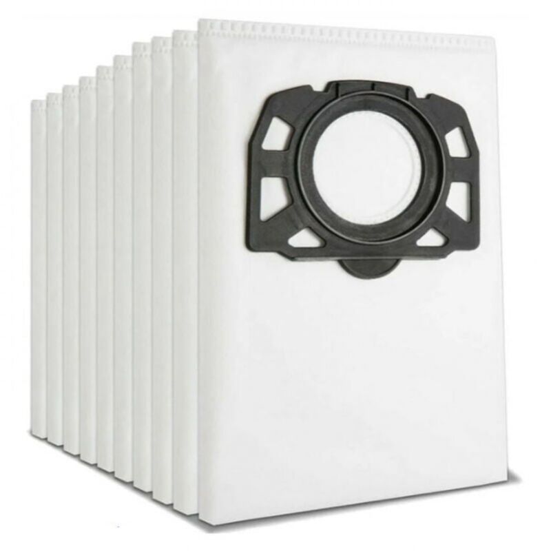 foto del prodotto confezione da 10 sacchetti filtro per aspirapolvere krcher 2.863 006.0 kfi 487 sacchetti per aspirapolvere krcher wd4 wd5 wd6 wd5p wd6p mv4 mv5 mv6