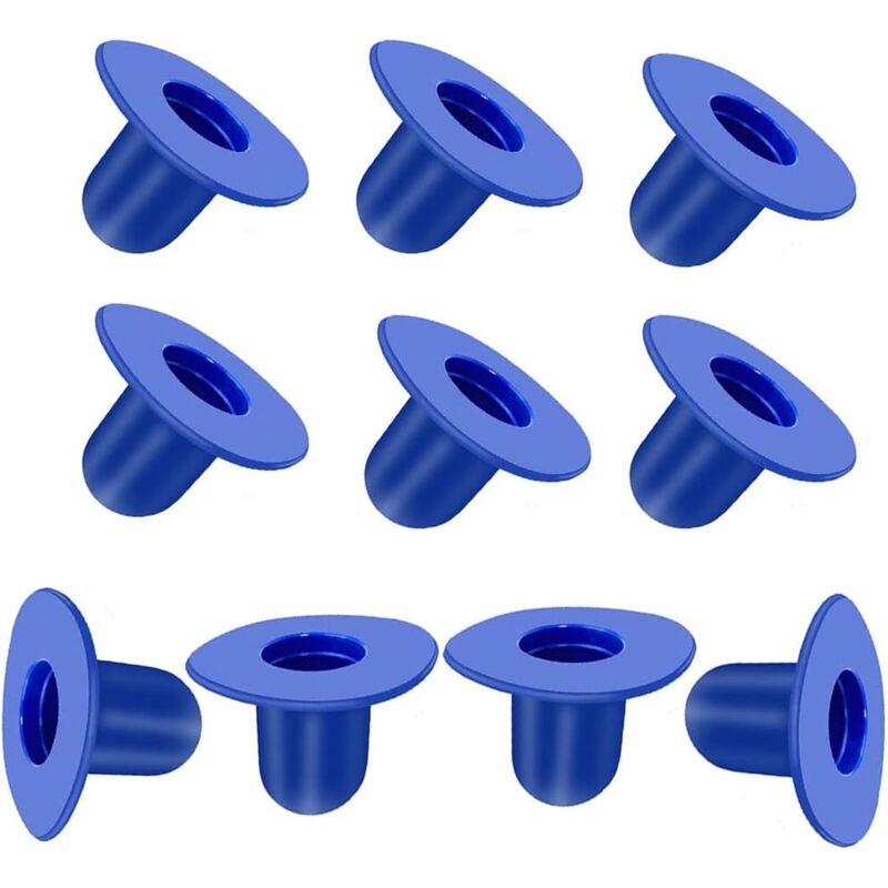 foto del prodotto confezione da 10 tappi di prolunga di ricambio blu per piscine intex