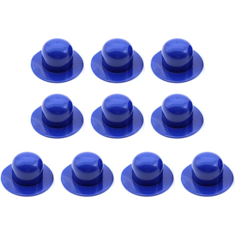 foto del prodotto confezione da 10 tappi di ricambio blu, compatibili con i filtri della piscina.