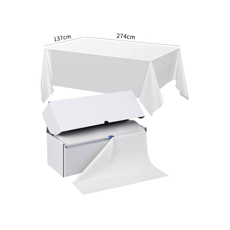 foto del prodotto confezione da 10 tovaglie monouso in plastica, 137274 cm, tovaglie per feste, tovaglie decorative per tavoli rettangolari, tovaglie in plastica