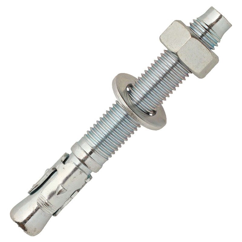 foto del prodotto confezione da 100 bulloni di ancoraggio in acciaio zincato m8 x 80 x 30 mm scell it bz 08x80