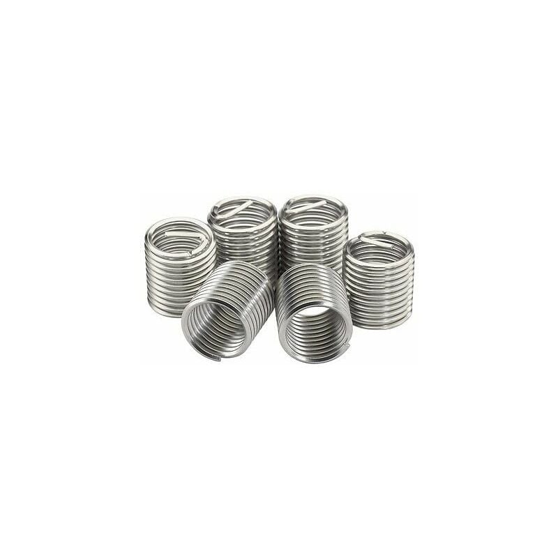 foto del prodotto confezione da 100 inserti filettati a filo metallico, 5 x 0,8 mm, lunghezza nominale 1,5 x diametro v coil