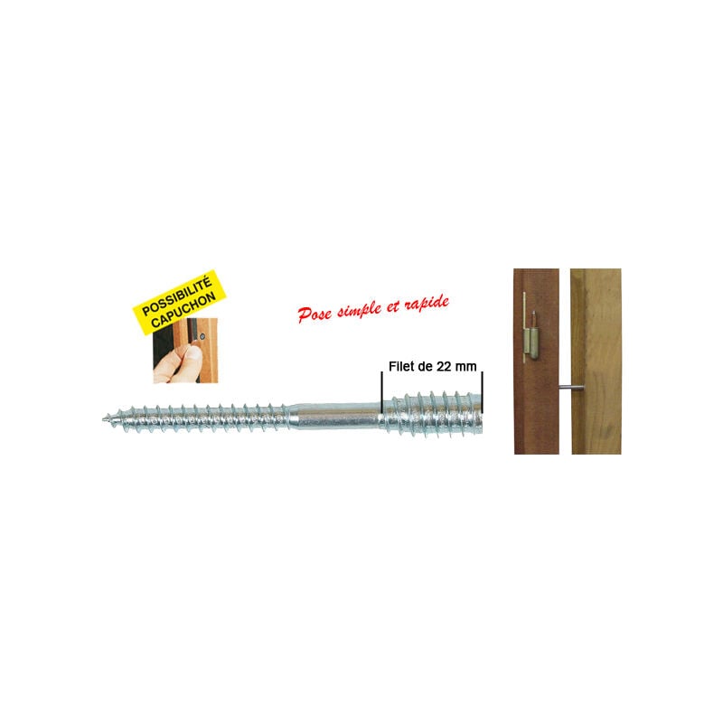 foto del prodotto confezione da 100 viti per legno ing fixations top rock 6x120 mm filettatura 22 mm tasselli a430030