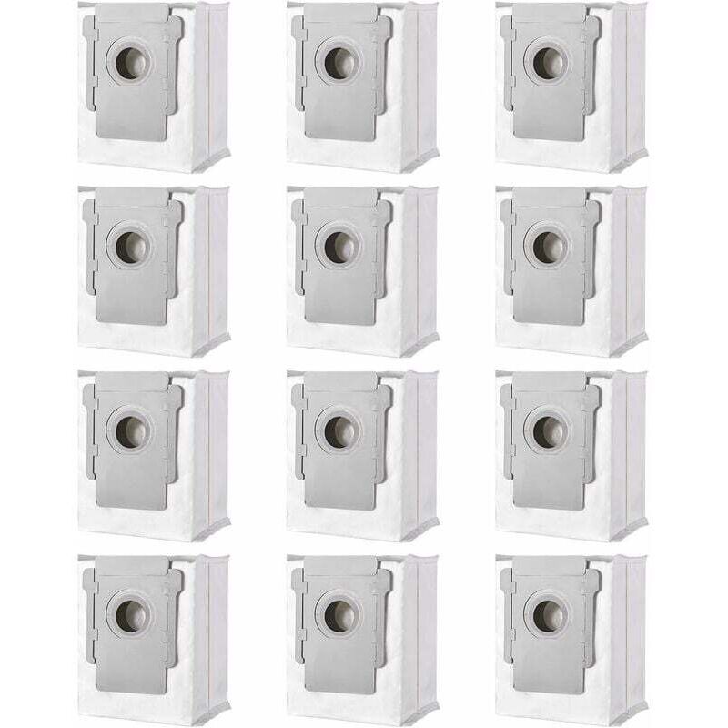 foto del prodotto confezione da 12 sacchetti di ricambio compatibili per irobot i7 i7 i7 plus e5 e6 e7 s9, accessori per aspirapolvere roomba i7, per clean base