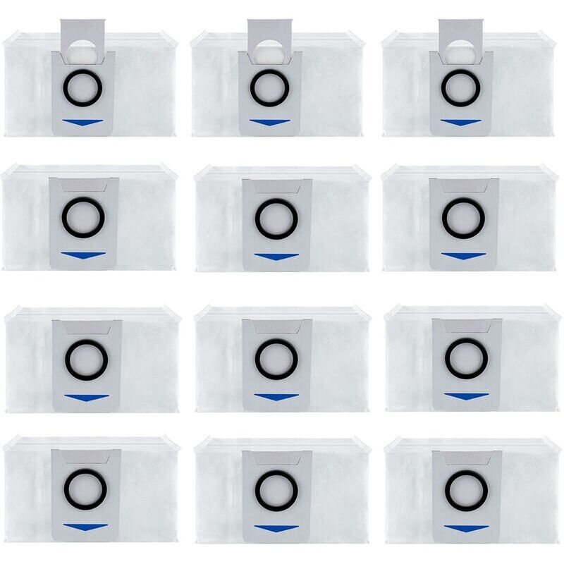 foto del prodotto confezione da 12 sacchetti di ricambio per aspirapolvere ecovacs deebot x1 omni x1 e omni. xvx