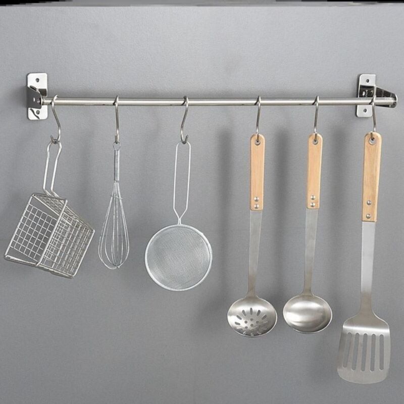 foto del prodotto confezione da 15 ganci a s in acciaio inossidabile nichelato, resistenti ganci a forma di s per cucina, bagno, armadio, posto di lavoro, ufficio