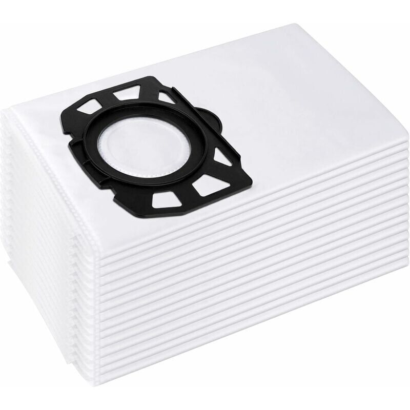 foto del prodotto confezione da 15 sacchetti per aspirapolvere in tessuto non tessuto per k rcher 2.863-006.0 kfi 487 sacchetti di ricambio wd4 wd5 wd6 wd5p wd6p
