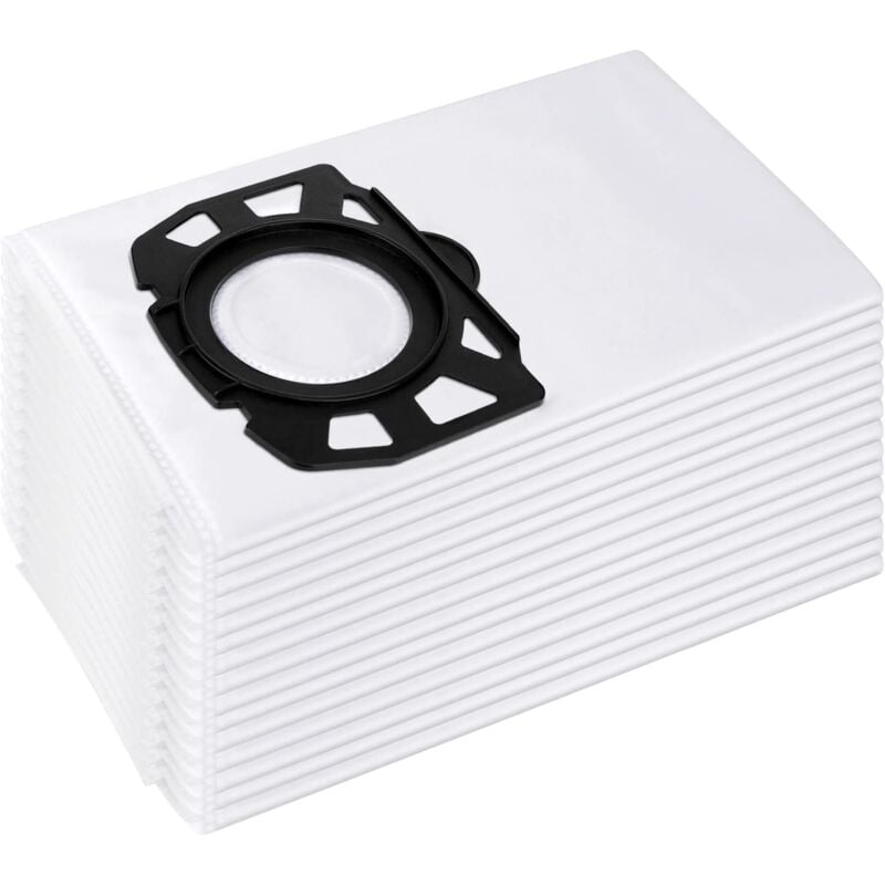 foto del prodotto confezione da 15 sacchetti per aspirapolvere k rcher 2.863 006.0 sacchetti filtro in pile 487 wd4 wd5 wd6 wd5p wd6p premium mv4 mv5 mv6 per
