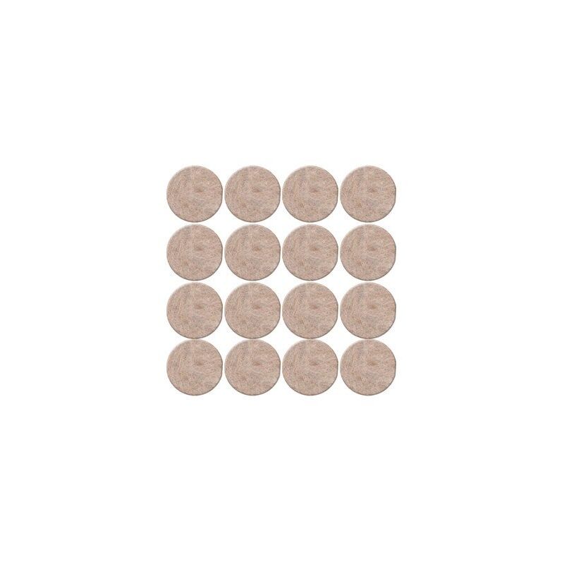 foto del prodotto confezione da 16 feltri adesivi in lana scotch diam. 17mm, beige scotch