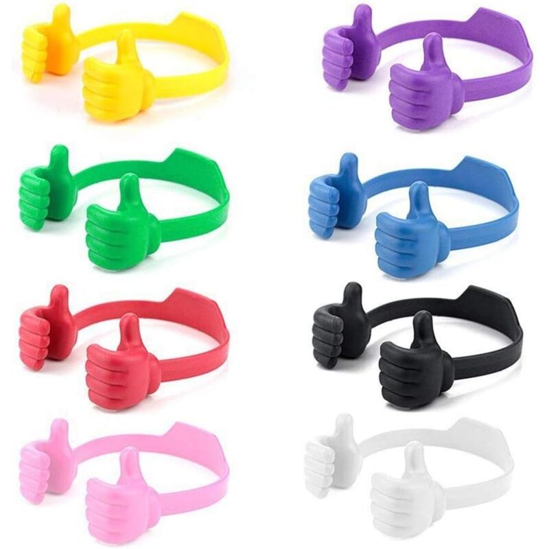 foto del prodotto confezione da 16 supporti per cellulare, supporti da scrivania portatili multicolori compatibili con vari smartphone 8 colori sollbry