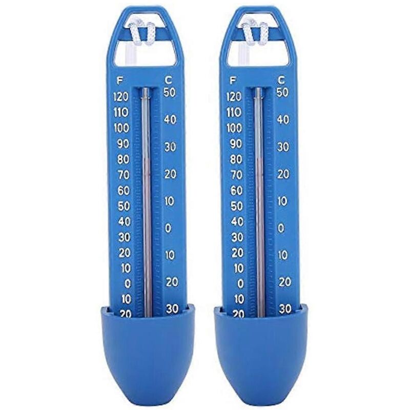 foto del prodotto confezione da 2 accessori termometro per piscina facili da usare per piscina, spa, sauna, esterni e interni