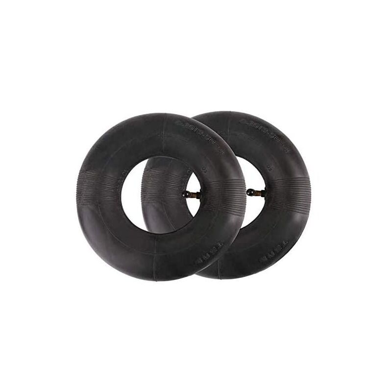 foto del prodotto confezione da 2 camere d aria 410 350 6 micro tiller 4.10 3.50 6 gomito pneumatico macchine da giardino per carrelli, carrelli da trasporto, carrelli