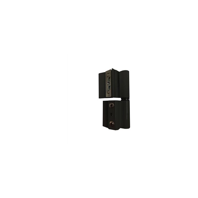 foto del prodotto confezione da 2 cerniere, profilo 40 20, alluminio nero, sinistra. 68042 micel la
