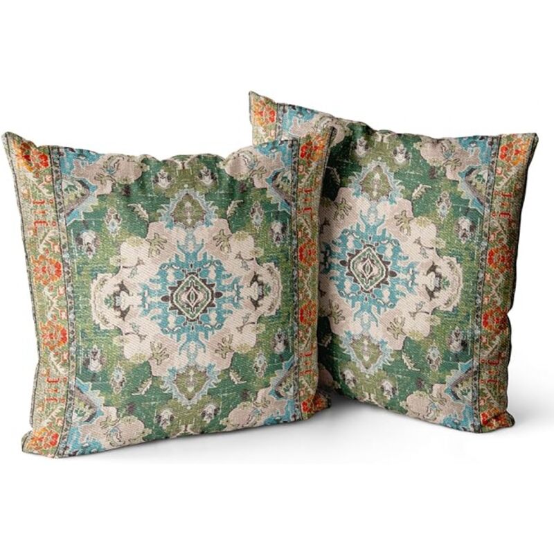 foto del prodotto confezione da 2 federe per cuscini in stile boh mien, 45x45 cm, federe decorative per cuscini quadrati 45x45 cm, per divano, auto, esterno, casa,