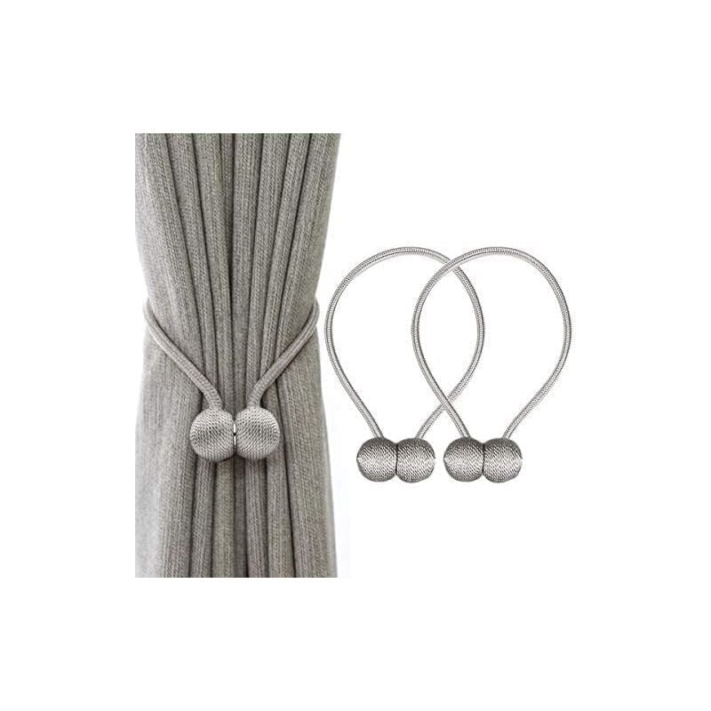 foto del prodotto confezione da 2 fermatende magnetici, fermatende, fermatende in corda, fibbie per supporto per tendaggio per h