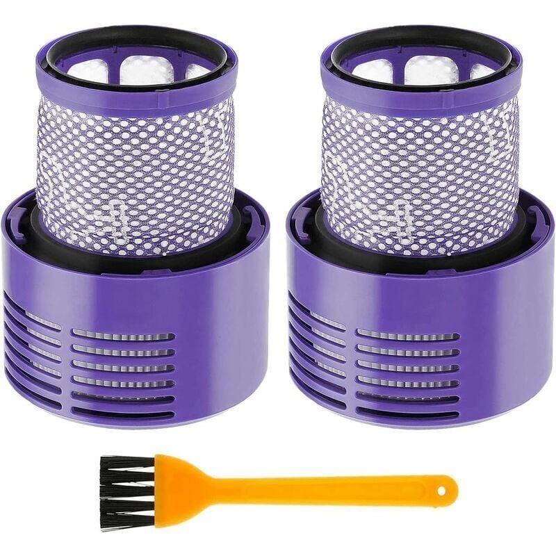 foto del prodotto confezione da 2 filtri di ricambio lavabili e riutilizzabili per aspirapolvere senza fili dyson v10 sv12 cyclone animal absolute motorhead total