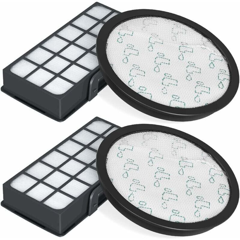 foto del prodotto confezione da 2 filtri hepa per rowenta silence, accessori filtro di ricambio zr903701, force cyclonic 4aaaa ro7647ea ro7663ea ro7676ea ro7681ea
