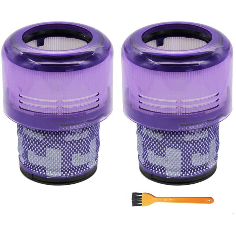 foto del prodotto confezione da 2 filtri per aspirapolvere dyson v11 v15 sv14 sv22, lavabili, compatibili con absolute animal detect cyclone extra pro torque drive,