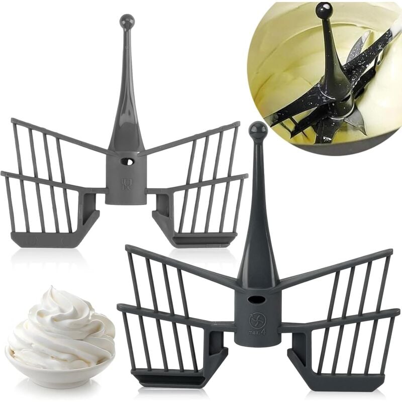 foto del prodotto confezione da 2 fruste per vorwerk thermomix tm5 tm31 tm6, accessori per thermomix, fruste a farfalla di alta qualit , pezzi di ricambio per robot da