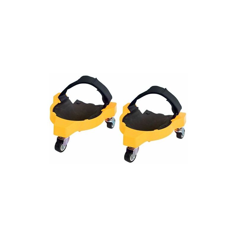 foto del prodotto confezione da 2 ginocchiere flessibili con ruote per giardino, cantiere