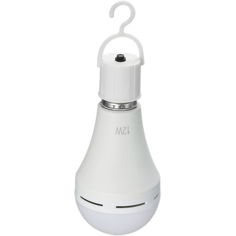 foto del prodotto confezione da 2 lampadine led di emergenza multifunzionali ricaricabili da 12 w, equivalenti a 60 w, 6000 k, per lampade a sospensione da esterno,