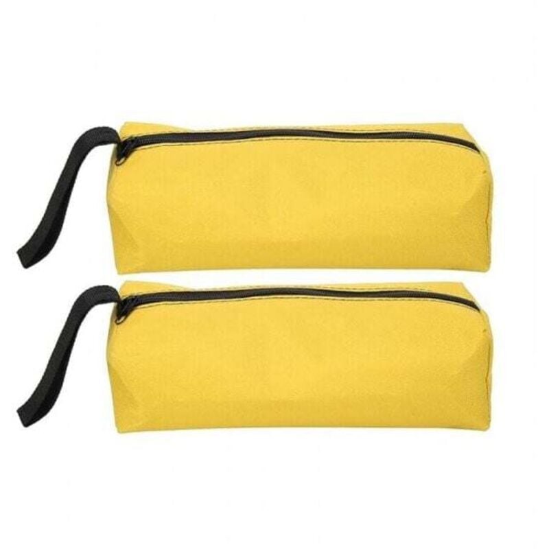 foto del prodotto confezione da 2 piccole borse portautensili 30 x 10 x 10 cm giallo , poliestere 600d, borse portaoggetti portatili multifunzionali con tracolla e