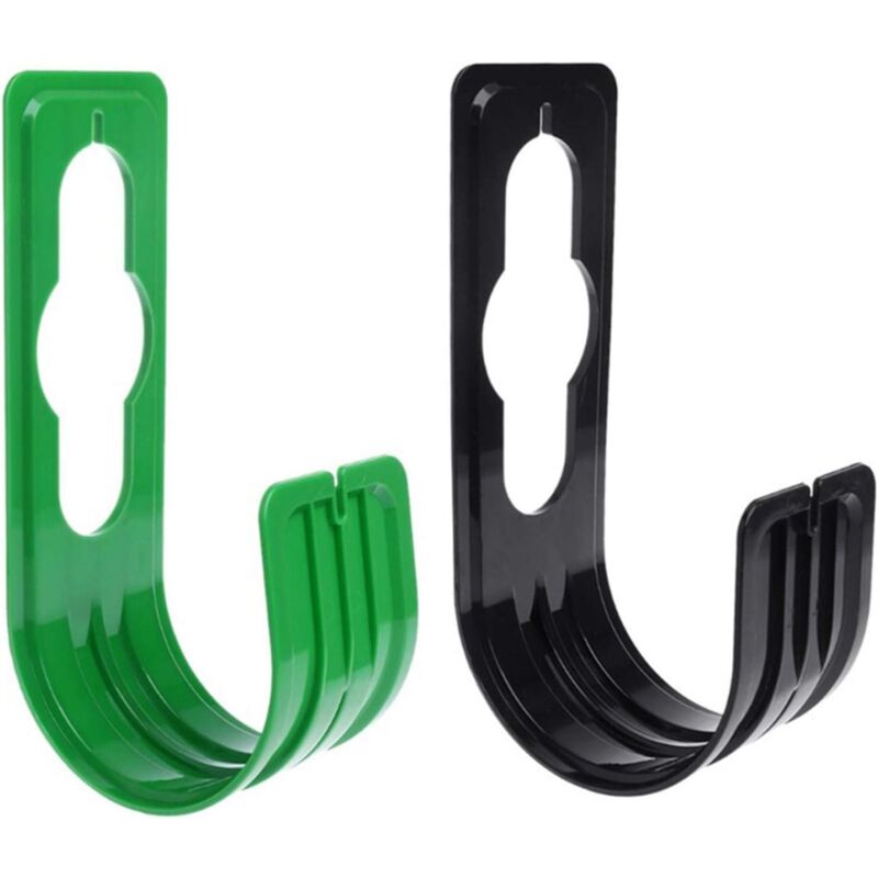 foto del prodotto confezione da 2 porta tubo da giardino porta tubo da giardino, gancio per tubo, organizer per tubo, porta tubo flessibile, gancio per tubo da