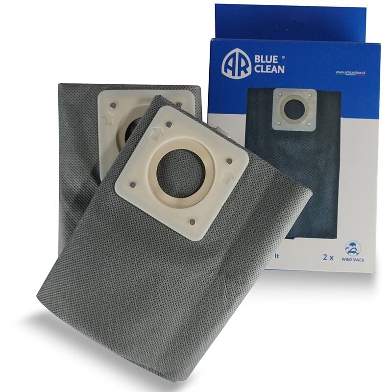 foto del prodotto confezione da 2 sacchetti filtro stoffa lavabili per aspiratore ar3170 15 lt