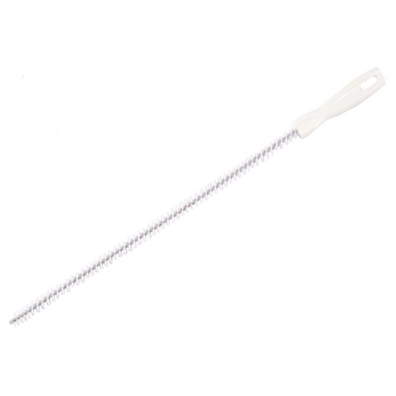 foto del prodotto confezione da 2 spazzole per la pulizia del lavandino, raccogli capelli per scarichi domestici, 15,8 pollici, bianco sollbry