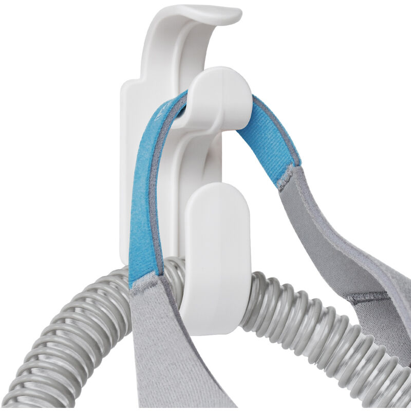 foto del prodotto confezione da 2 supporti per tubo flessibile per macchina, supporto antiscivolo per gancio per maschera da letto, organizer per tubo flessibile e